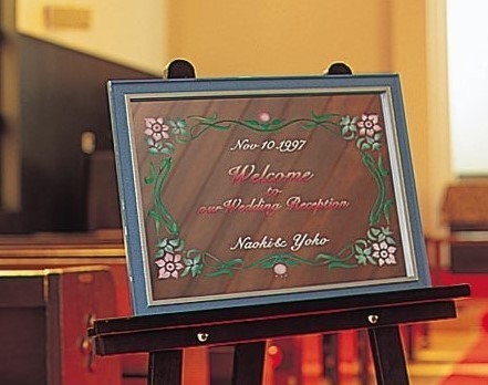 ウェルカムボード 贈り物 結婚式 オーダー品 ギフト カフェ 店舗  オーダー オーダーメイドのオリジナル結婚証明書 - NANKURU Online Shop